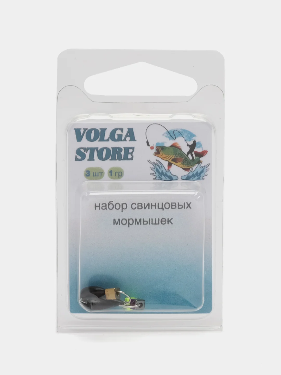 Мормышка свинцовая 3 шт. "Банан", гвоздик d4,0мм, шарик "Кубик"