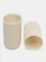 Белый футляр для зубных щеток и пасты дорожный