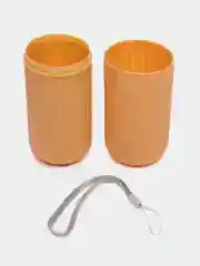 Оранжевый футляр для зубных щеток и пасты дорожный