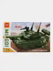 Тёмно-зелёный конструктор машина Спорт кар, танк, корабль,вертолет с фигуркой 350-435 деталей