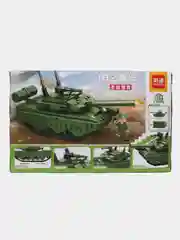 Тёмно-зелёный конструктор машина Спорт кар, танк, корабль,вертолет с фигуркой 350-435 деталей