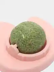 Розовый игрушка для кошек уточка, с крутящимся шариком кошачей мяты