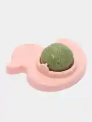 Розовый игрушка для кошек уточка, с крутящимся шариком кошачей мяты
