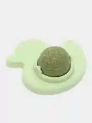 Розовый игрушка для кошек уточка, с крутящимся шариком кошачей мяты