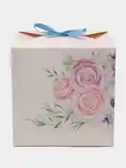 Красный коробка подарочная квадратная, самосборная, 13 вариантов