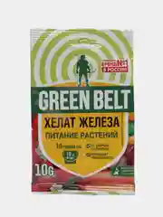 Удобрение ХЕЛАТ ЖЕЛЕЗА для развития растений с микроэлементами GREEN BELT в пакете 10 гр