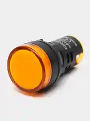 220В Индикатор световой контрольная лампа светодиод в корпусе AD16-22D/S 220V желтый LED