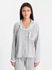 Угольный пижама женская, хлопковая, домашний костюм