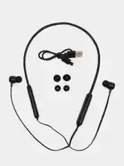 Черный bluetooth-наушники с дугой BOROFONE BE58, БОЛЕЕ 15 ЧАСОВ МУЗЫКИ, МАГНИТНАЯ ФИКСАЦИЯ