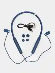 Синий bluetooth-наушники вакуумные с дугой hoco ES70, спортивные наушники 80 ЧАСОВ В РАБОТЕ
