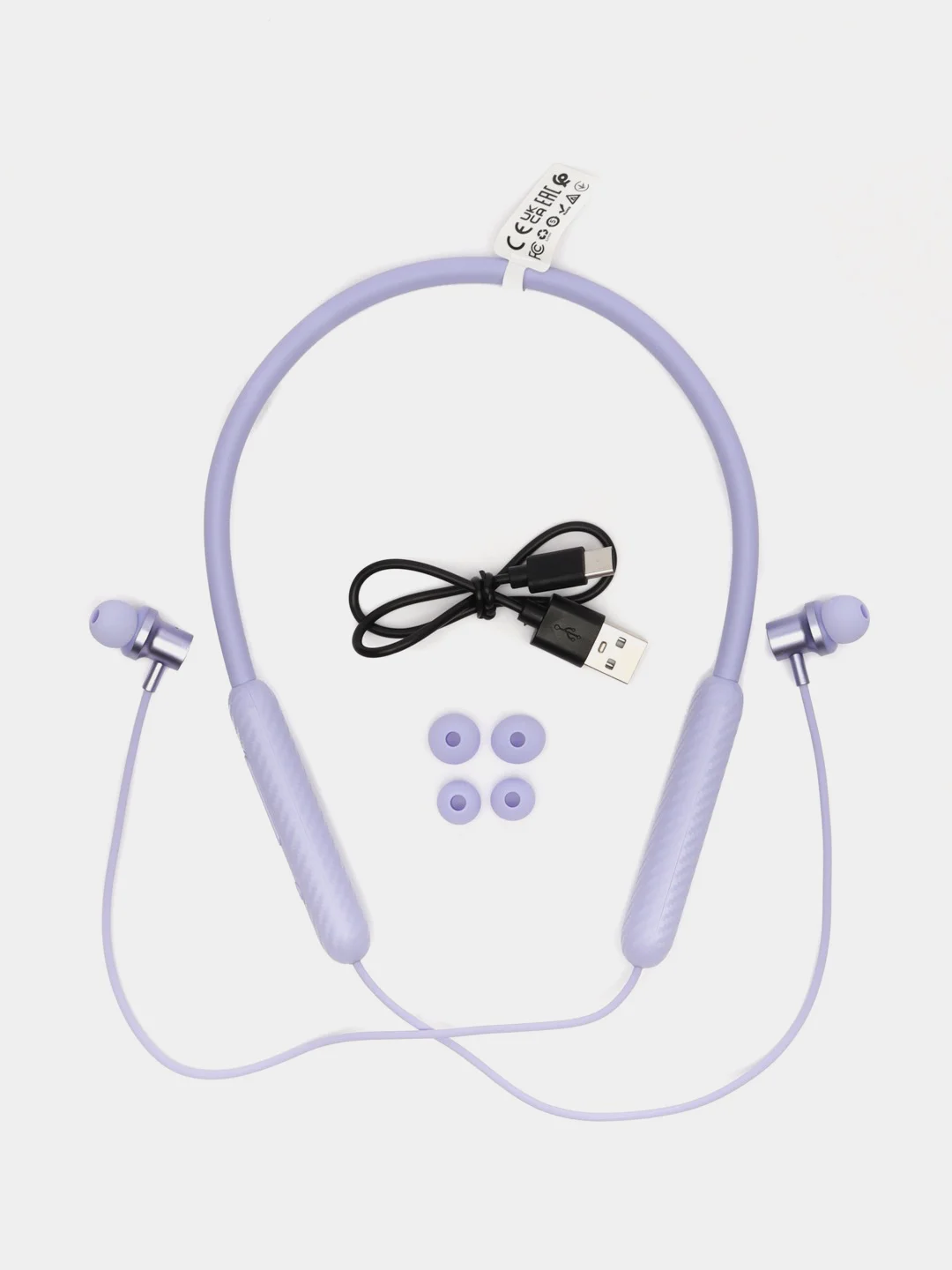 Белый bluetooth-наушники вакуумные с дугой hoco ES70, спортивные наушники 80 ЧАСОВ В РАБОТЕ