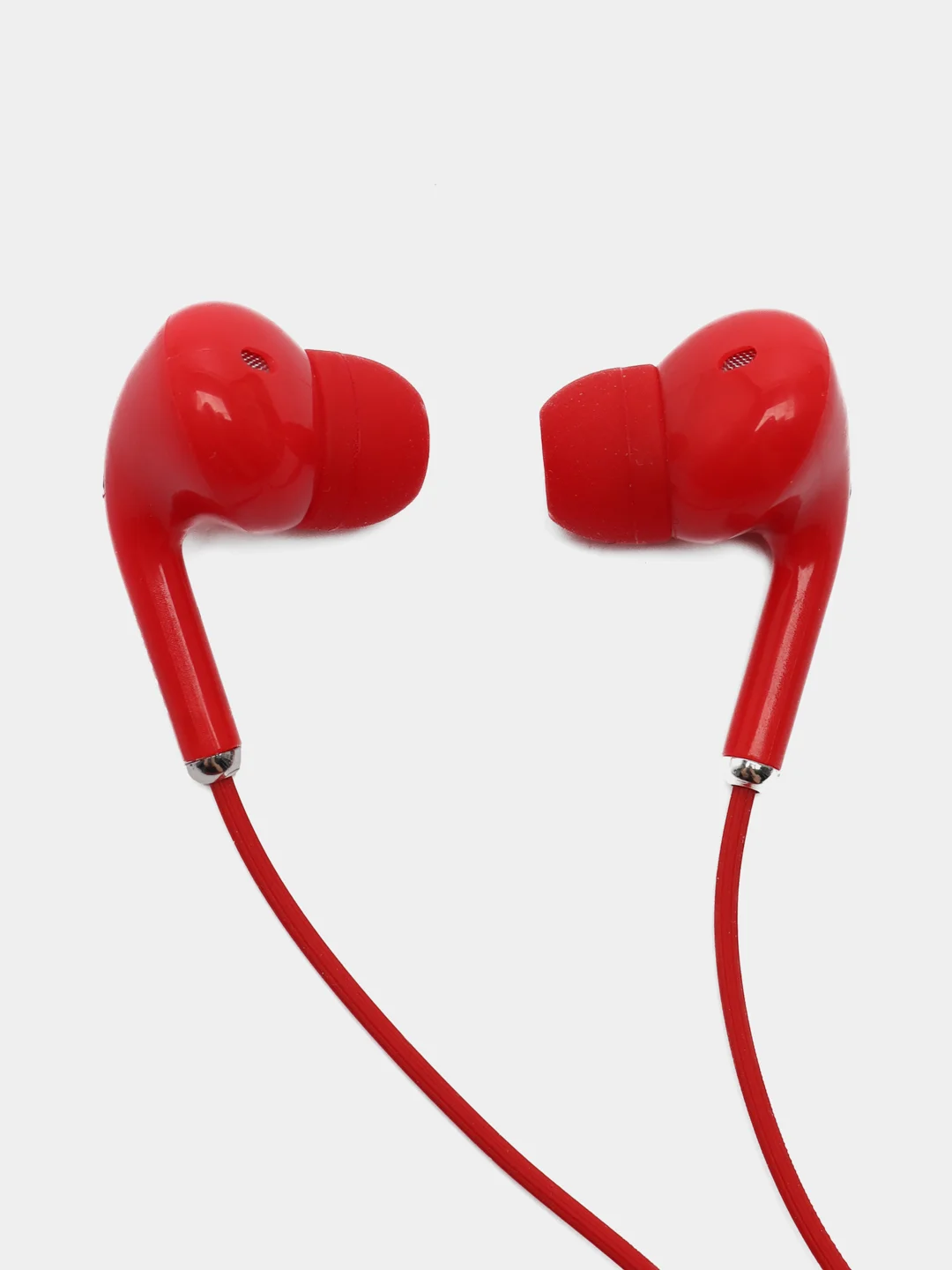Красный наушники с микрофоном, с разъёмом Jack 3.5 mm, Avimax