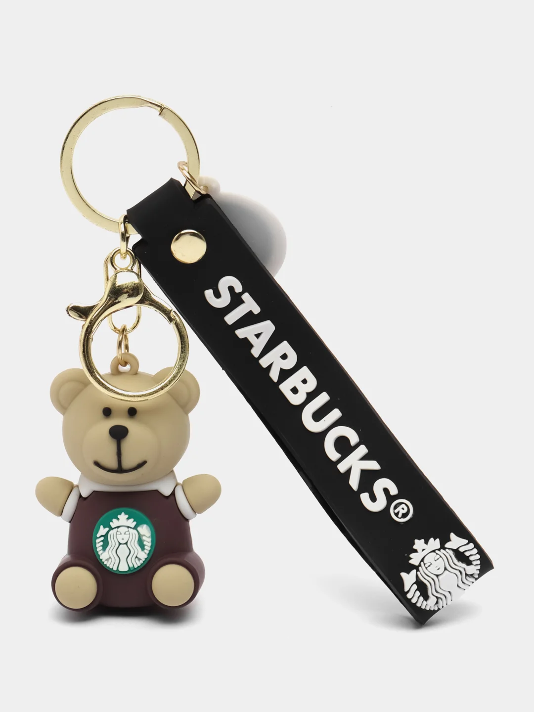 Светло-коричневый брелок на ключи,рюкзак,сумку Мишка Starbucks,Медвежонок,Wednesday,Гарри Потер,death note