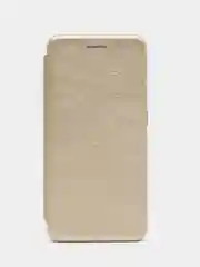 Золотой чехол книжка с карточкой для Huawei P20 Lite / 2019