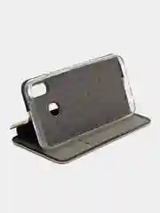 Золотой чехол книжка с карточкой для Huawei P20 Lite / 2019