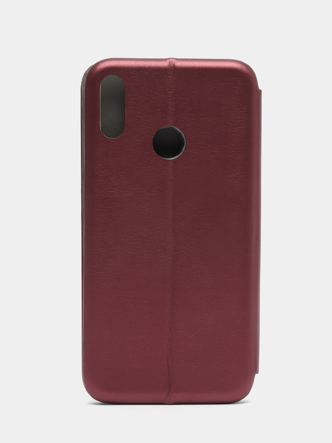Бордовый чехол книжка с карточкой для Honor 8C