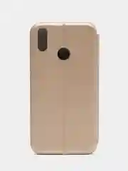 Золотой чехол книжка с карточкой для Honor 8C