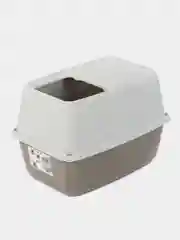 Бежевый меланж туалет для кошек закрытый GEORPLAST SALTO