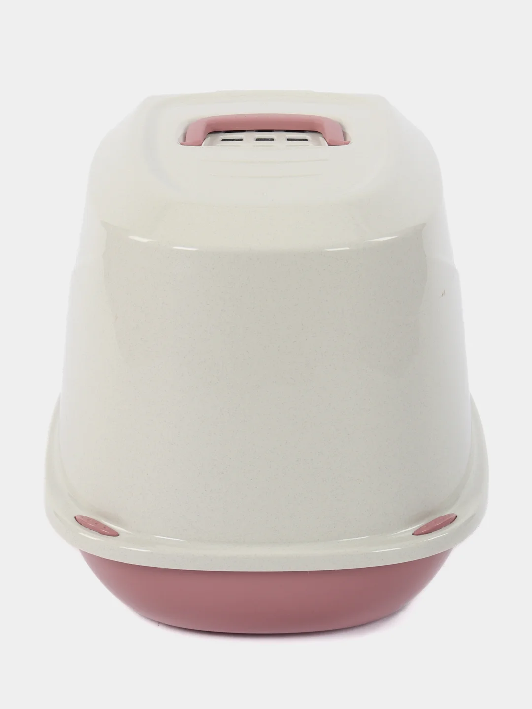 Розовый туалет для кошек закрытый  GEORPLAST GALAXY JAMBO