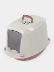 Розовый туалет для кошек закрытый  GEORPLAST GALAXY JAMBO