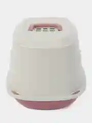 Туалет для кошек закрытый GEORPLAST GALAXY DELUXE, розовый