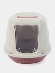 Туалет для кошек закрытый GEORPLAST GALAXY DELUXE, розовый