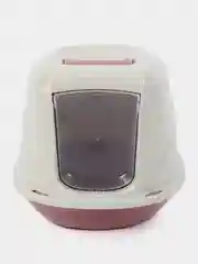 Туалет для кошек закрытый GEORPLAST GALAXY DELUXE, розовый