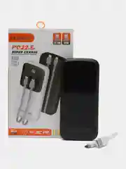 Черный повербанк Быстрая зарядка Quick Charge 3.0А Power bank F6, 10000 mah аккумулятор Demaco