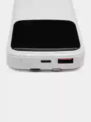 Белый повербанк Быстрая зарядка Quick Charge 3.0А Power bank F6, 10000 mah аккумулятор Demaco