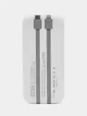 Белый повербанк Быстрая зарядка Quick Charge 3.0А Power bank F6, 10000 mah аккумулятор Demaco