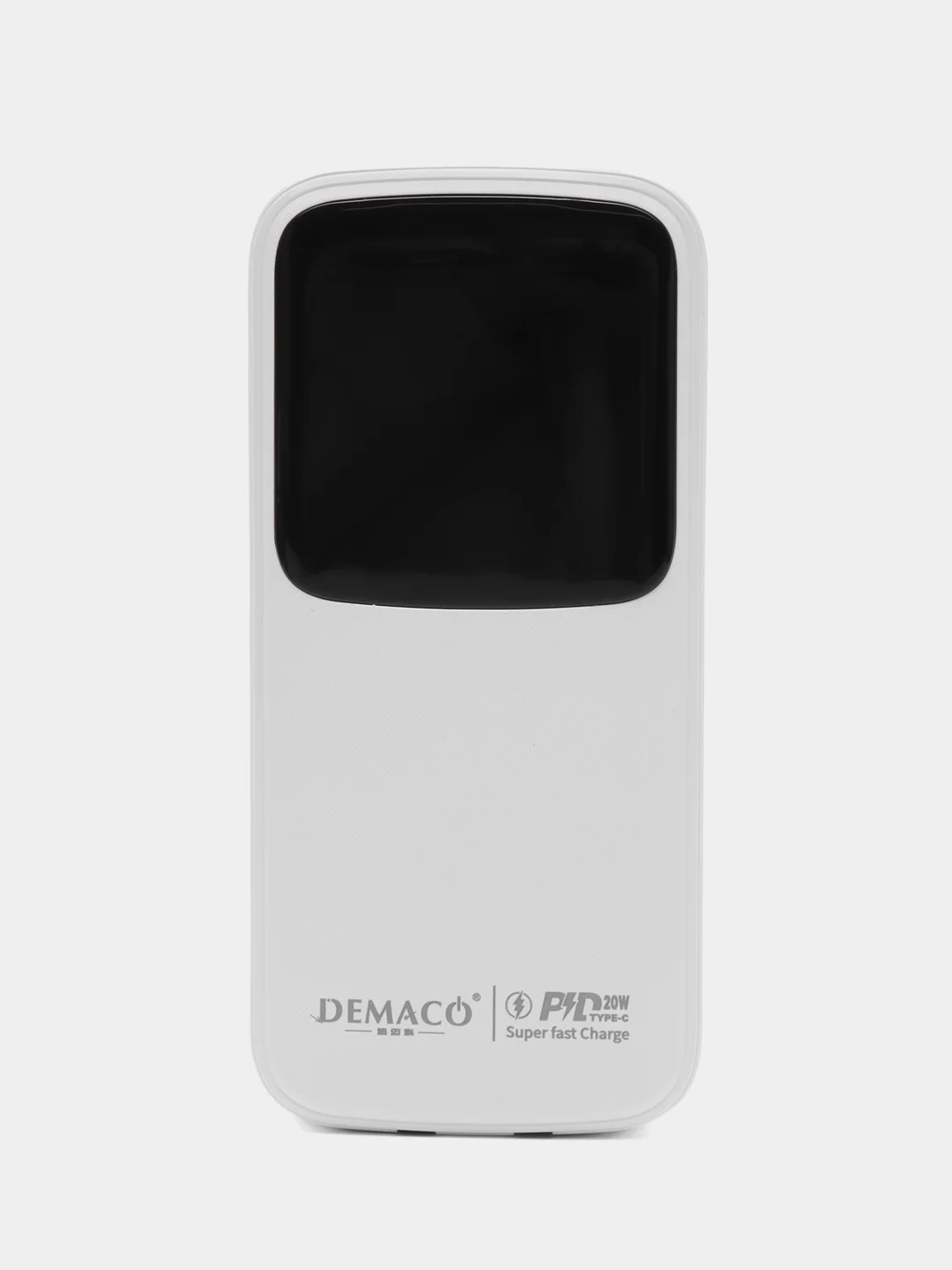 Белый повербанк Быстрая зарядка Quick Charge 3.0А Power bank F6, 10000 mah аккумулятор Demaco