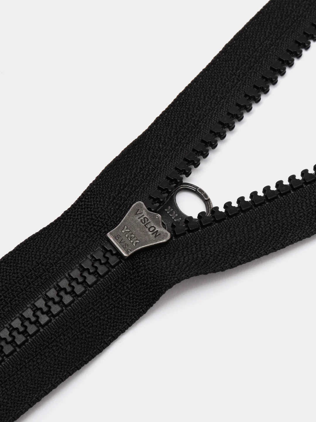 Застежка-молния разъемная. YKK. Тип 5. Черная. Трактор. Металлический бегунок