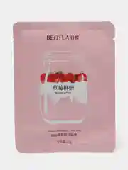 Розовый увлажняющая тканевая маска для лица, с фруктами и молоком, 4 типа