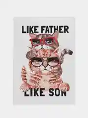 Открытка "Like father like son"