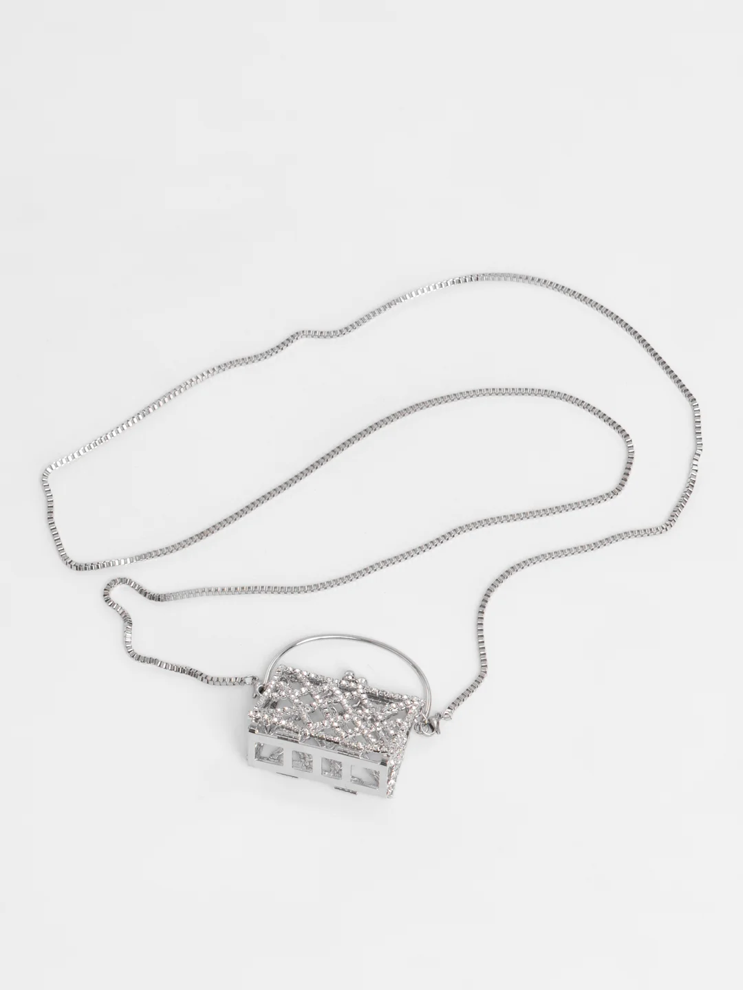 Серый украшение-цепочка (бодичейн, сотуар), на одежду (пиджак, платье), бусы "жемчуг", сердце