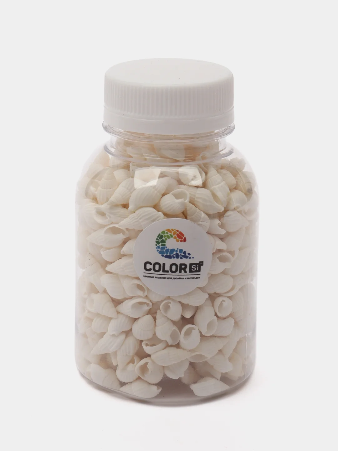 РАКУШКИ мини-спираль, белые, фр. 0,8-1,2 см, 100 гр, COLOR Si