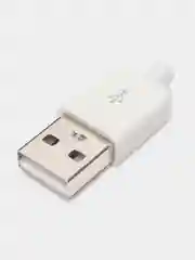 5 штук Штекер USB в корпусе белый разъем юсб на кабель