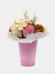 Фуксия букет из мыльных цветов, роз Декоративный букет, мыльные розы