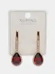 Зеленый серьги Xuping гипоаллергенный медицинский сплав