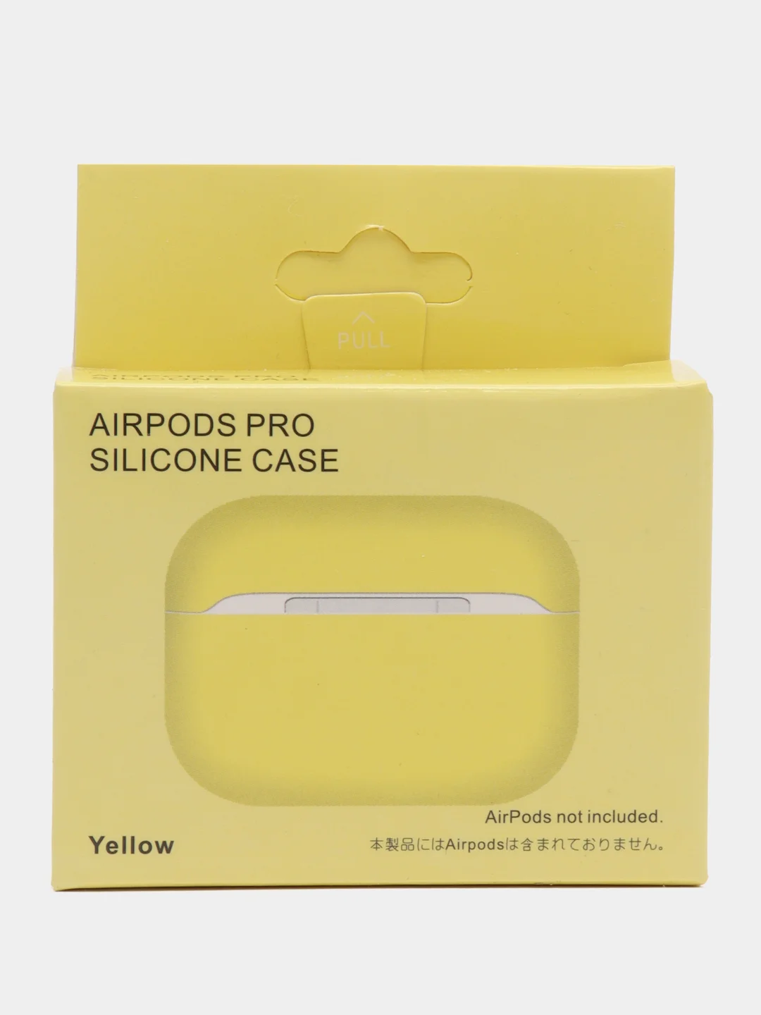 Желтый силиконовый чехол для наушников AirPods Pro