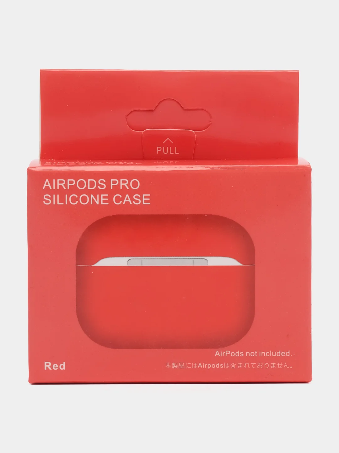 Красный силиконовый чехол для наушников AirPods Pro