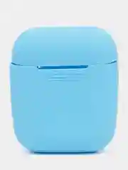 Голубой силиконовый чехол для наушников AirPods