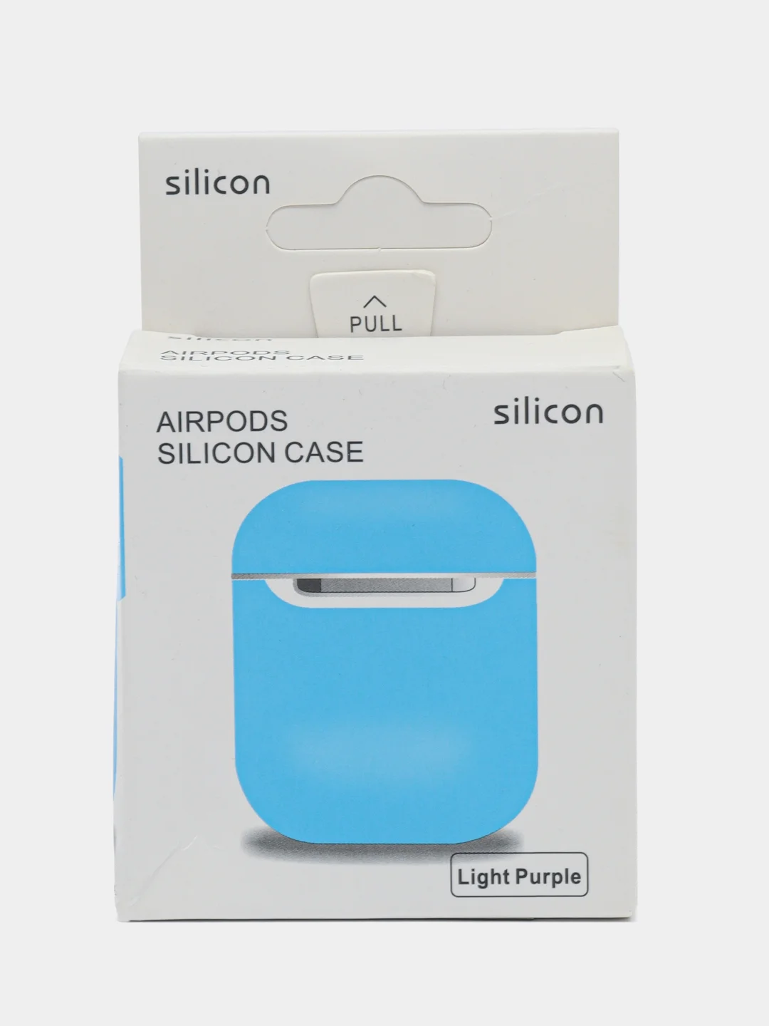 Голубой силиконовый чехол для наушников AirPods