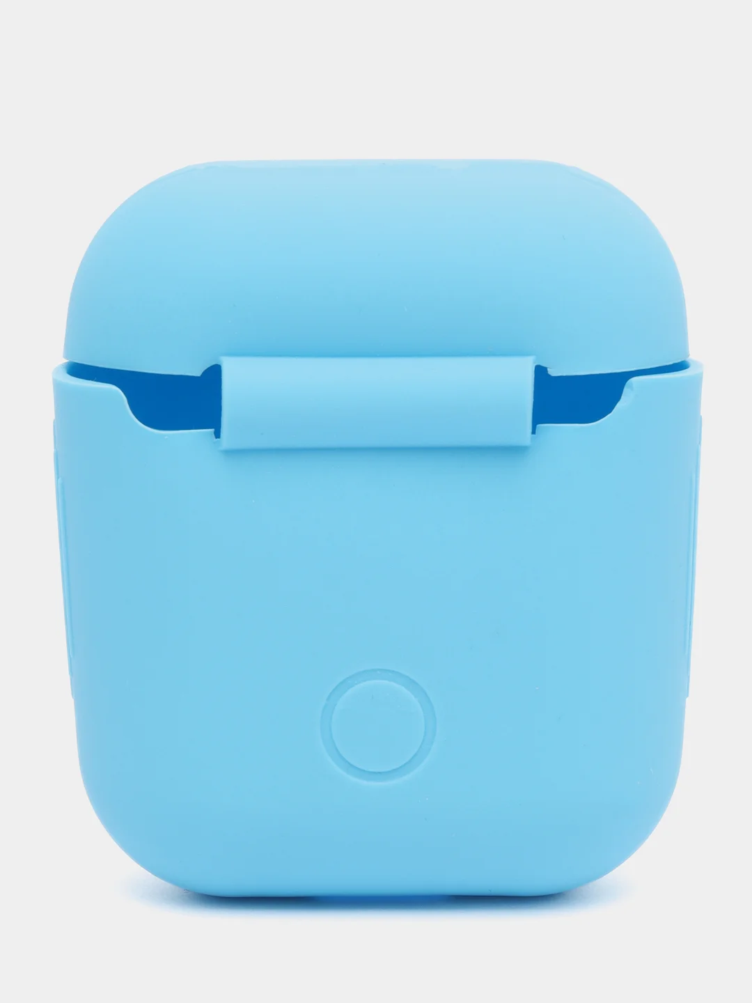 Голубой силиконовый чехол для наушников AirPods