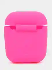 Розовый силиконовый чехол для наушников AirPods