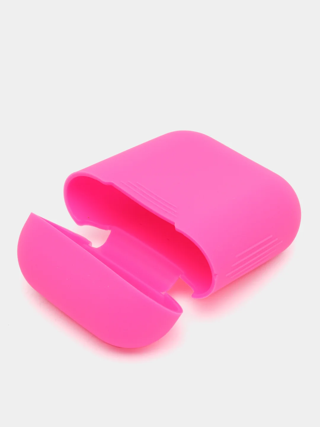 Розовый силиконовый чехол для наушников AirPods