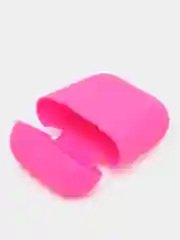 Розовый силиконовый чехол для наушников AirPods