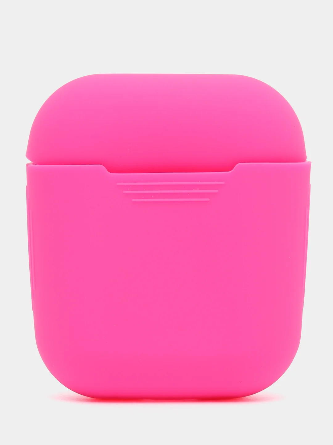 Розовый силиконовый чехол для наушников AirPods