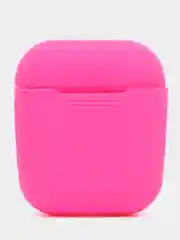 Розовый силиконовый чехол для наушников AirPods