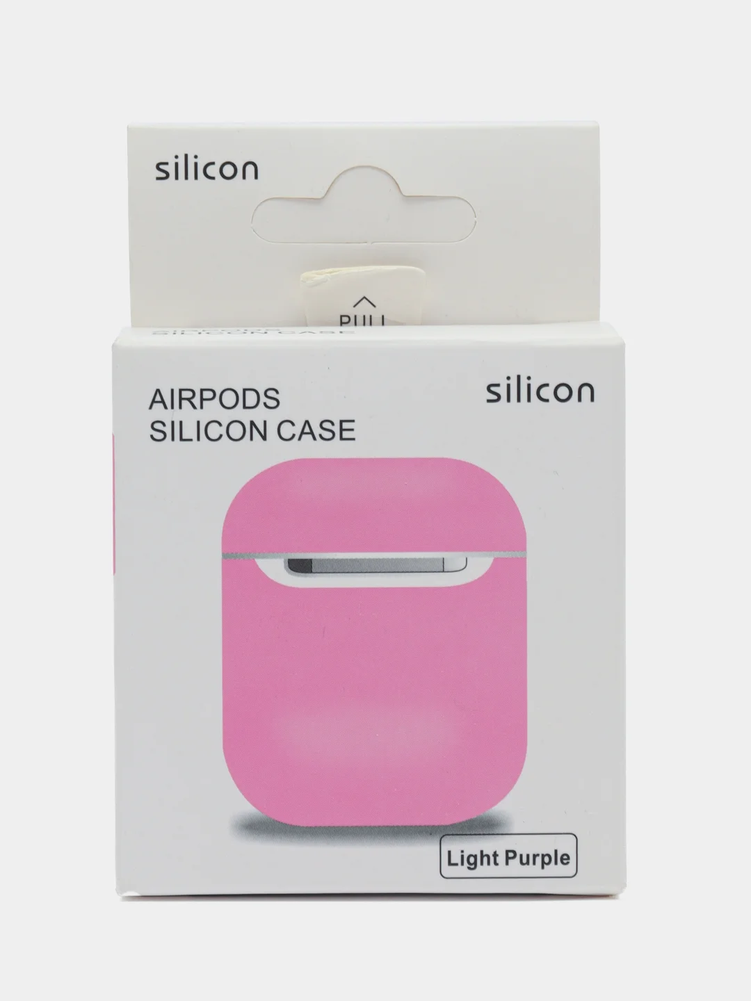 Розовый силиконовый чехол для наушников AirPods